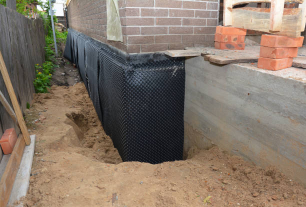 SJ Waterproofing Pros technician performing targeted Foundation Crack Repair assessment in Jobstown, NJ